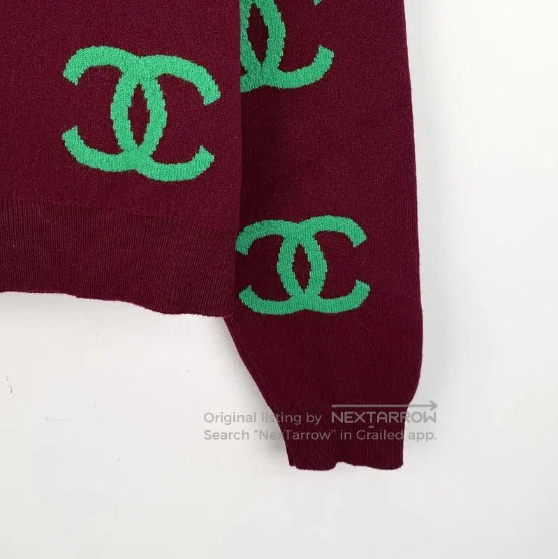 Chanel Chanel Red Cashmere Sweater for Women . Size XS / US 0-2 / IT 36-38 - 4 Thumbnail