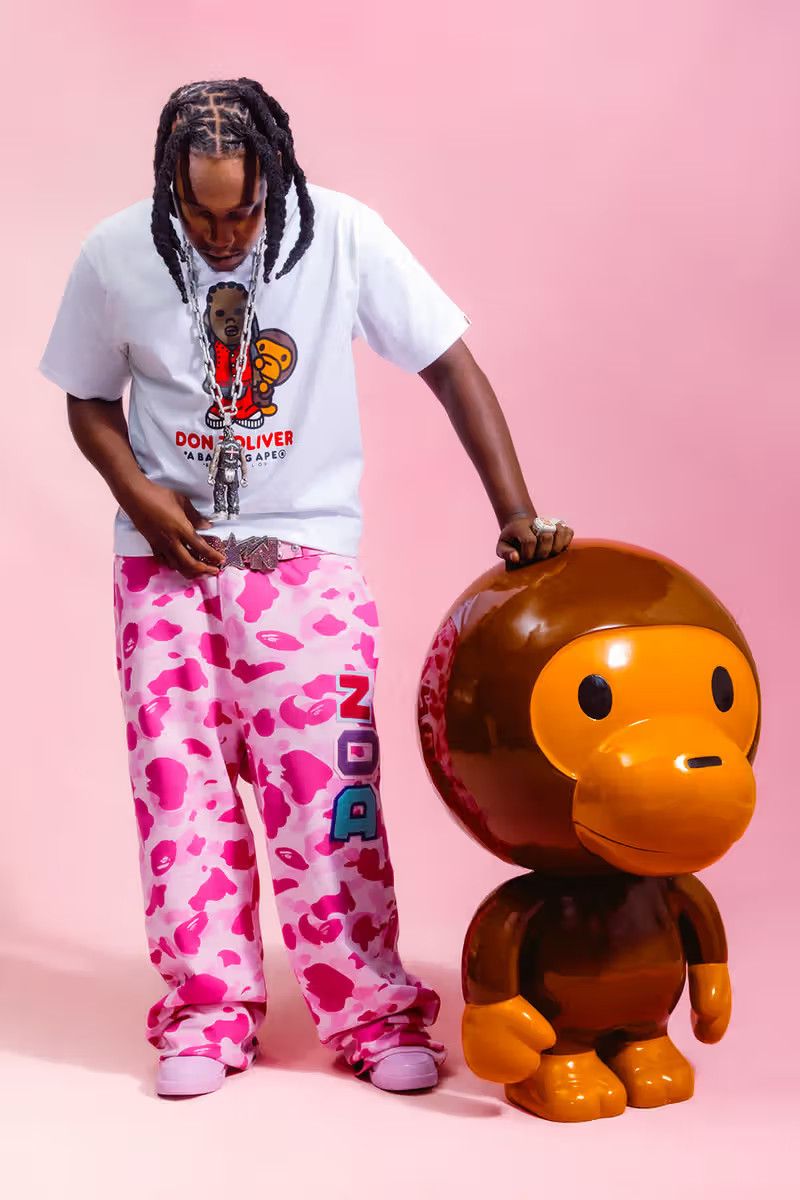 Bape BAPE x DON TOLIVER MILO TEE Size US L / EU 52-54 / 3 - 4 Thumbnail