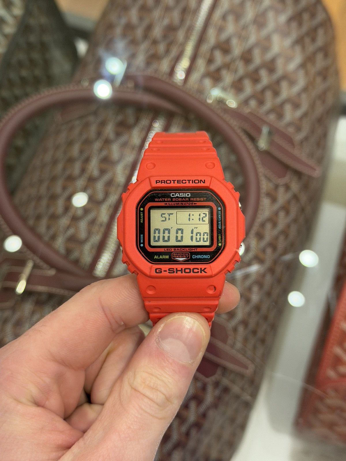 G Shock Casio G-Shock DW-5600EP-4ER - Red Size ONE SIZE - 1 Thumbnail