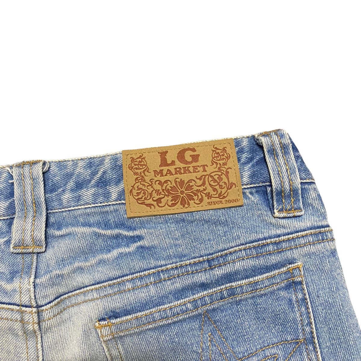 If Six Was Nine LOVE GIRL MARKET Hippie Denim Super Flare Jeans Size 27" / US 4 / IT 40 - 13 Thumbnail