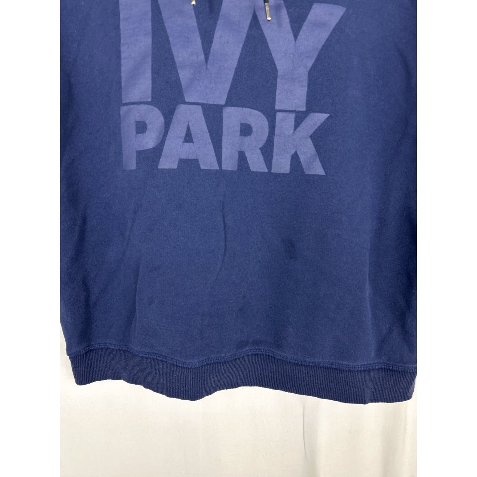 Ivy Park IVY PARK Womens Medium Navy Blue Pullover Hooded Sweatshirt Size M / US 6-8 / IT 42-44 - 5 Thumbnail