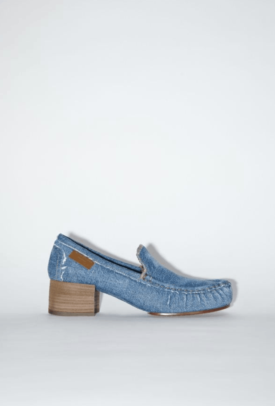 Acne Studios Acne Studios Babi Denim Loafer Heels Size US 11 / IT 41 - 1 Thumbnail