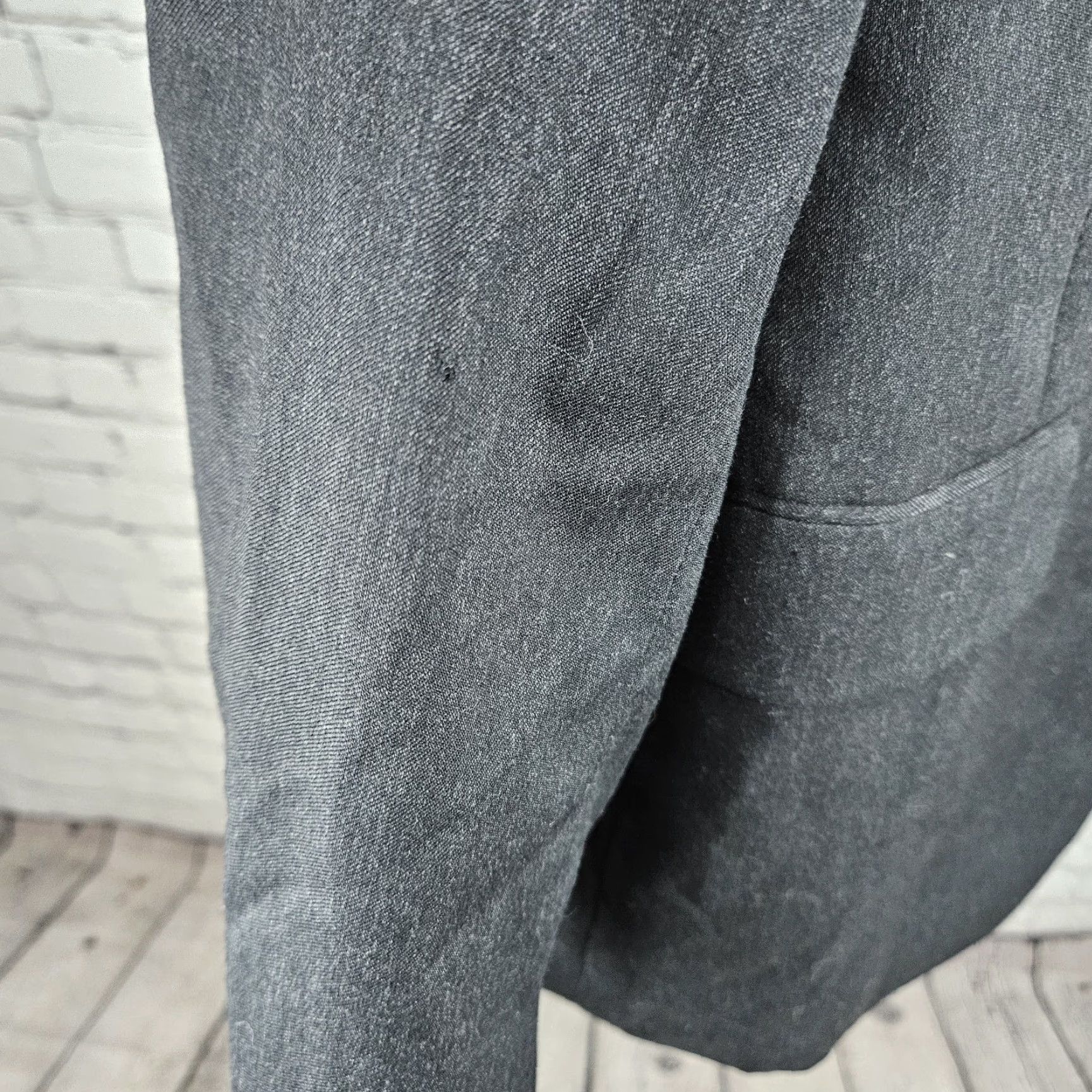 Jos. A. Bank Jos A Bank Grey 100% Wool Signature Tailored Fit Button Blazer Sport Coat 42L Jacket Blazer Mens Size 44R - 6 Thumbnail