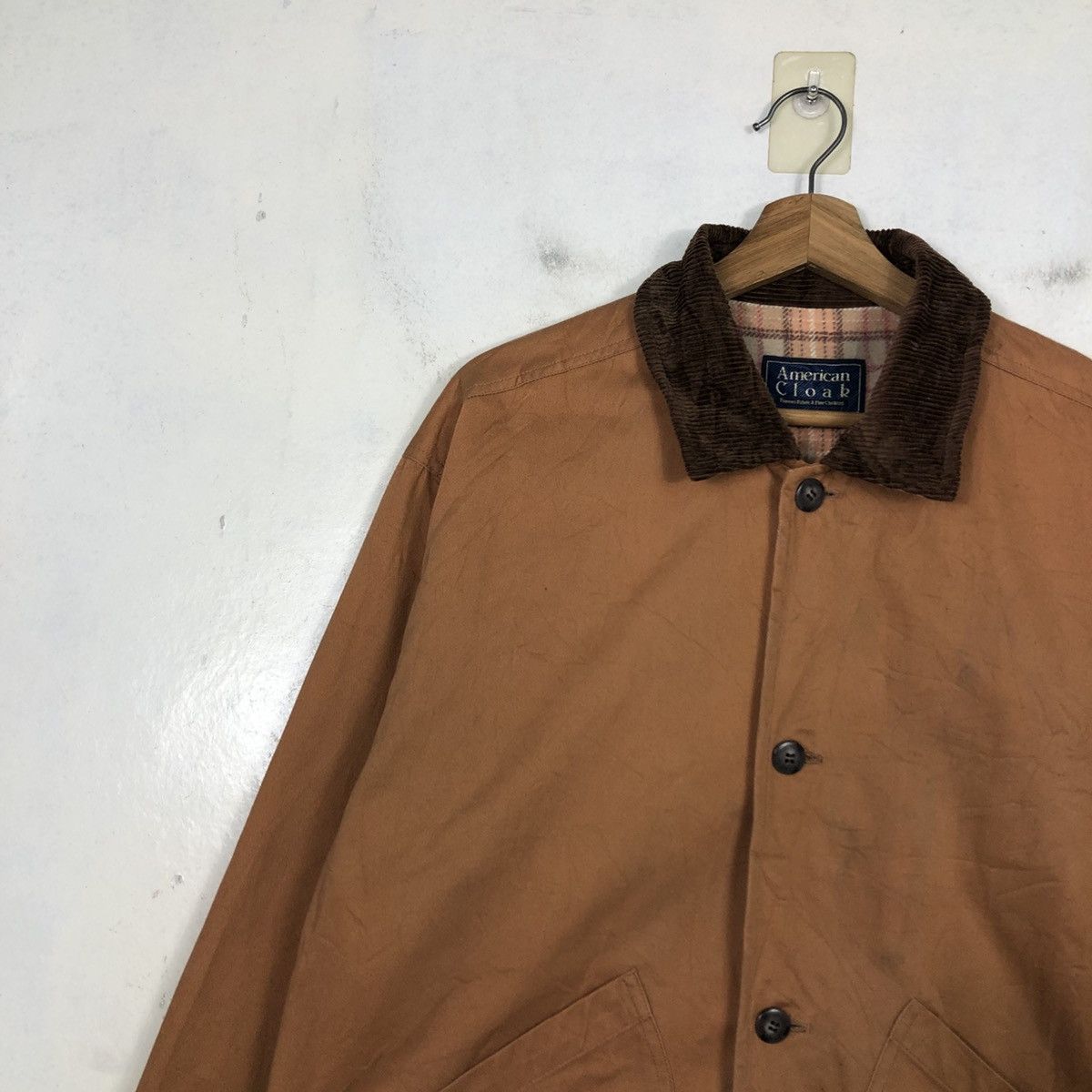 Japanese Brand 📌Vintage Chore Jacket American Cloak Blanket Tartan Check Size US L / EU 52-54 / 3 - 10 Thumbnail