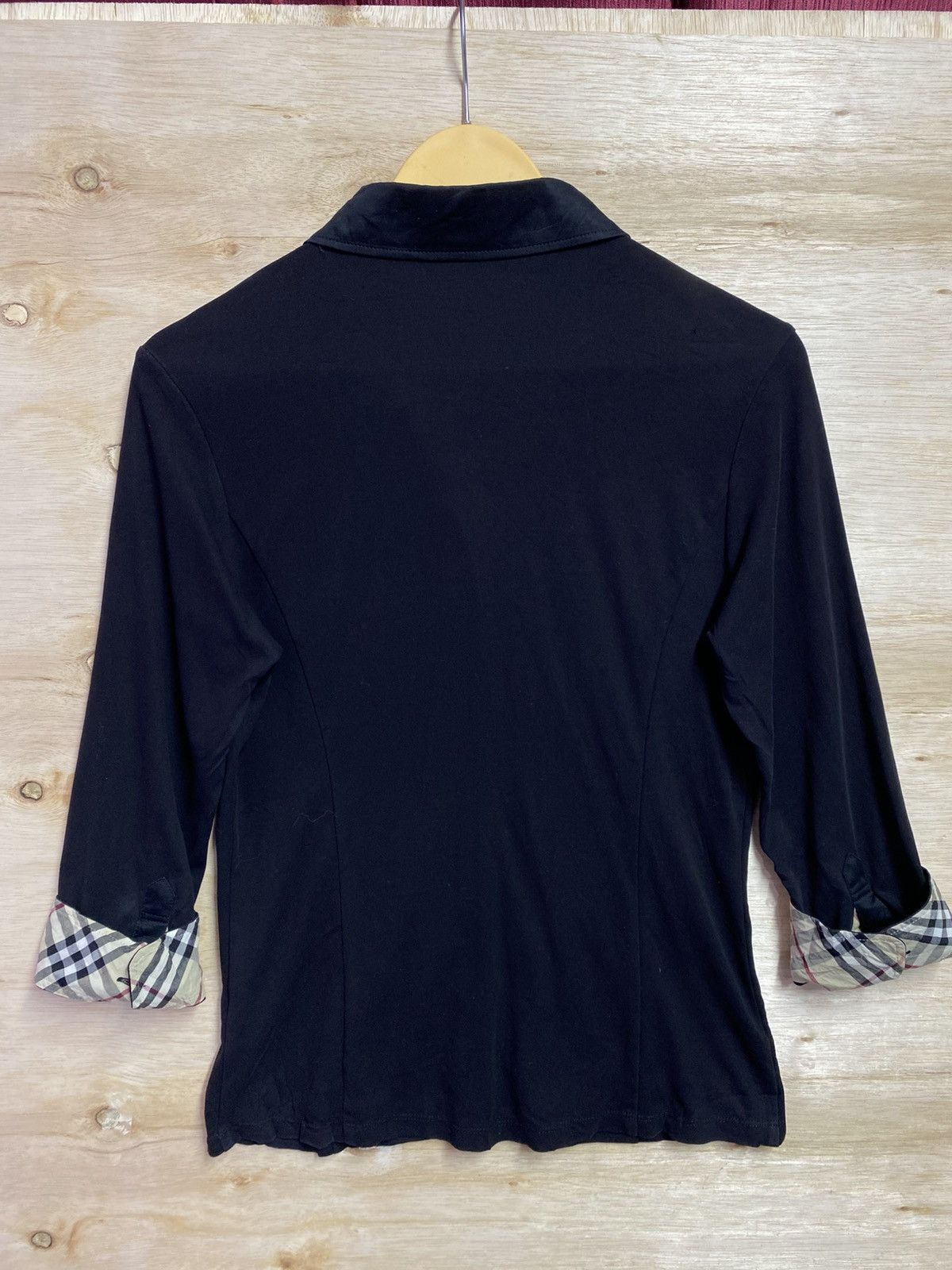 Burberry Burberry London black stretch cotton shirt buttons ups Size S / US 4 / IT 40 - 13 Thumbnail