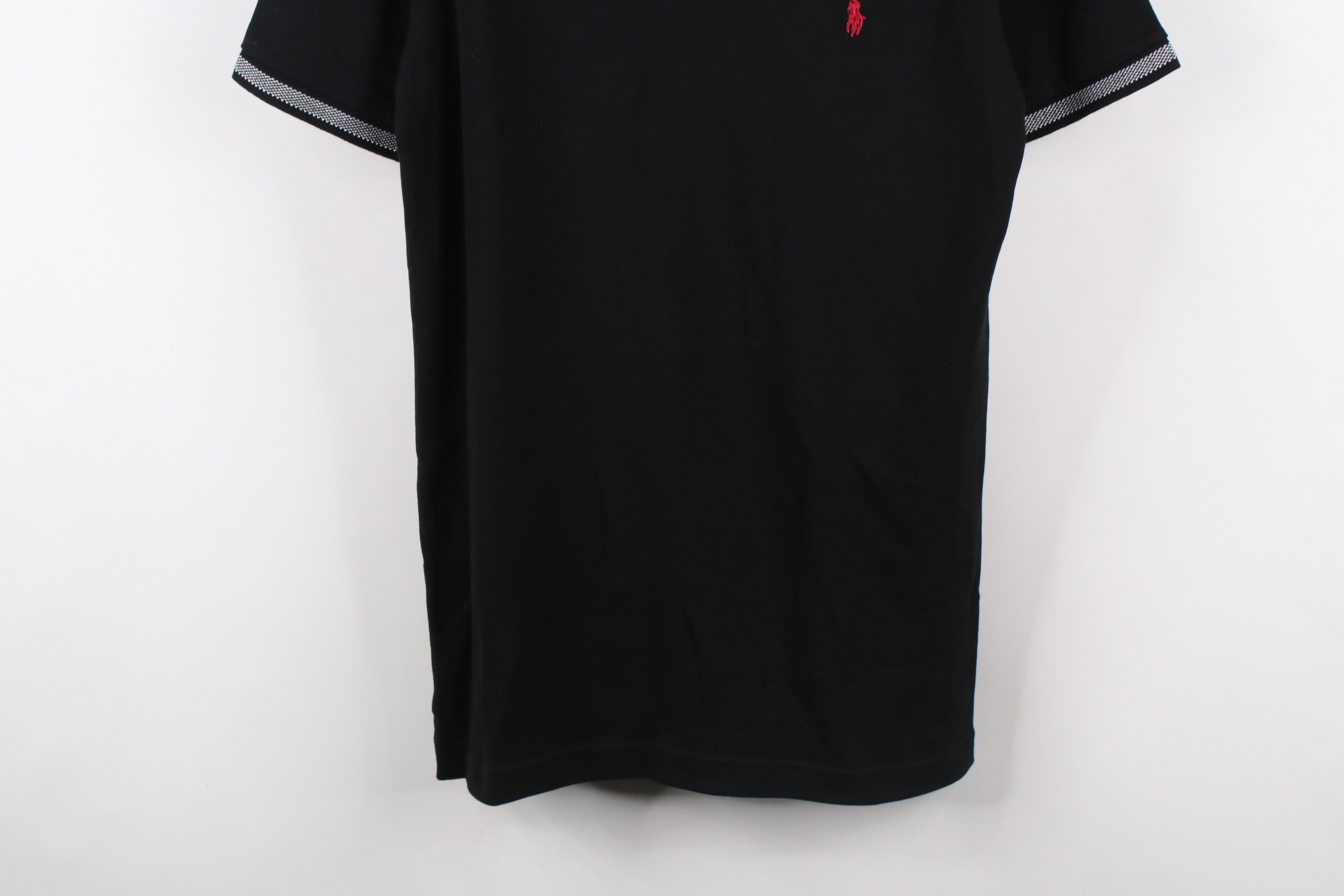 Ralph Lauren × Vintage Ralph Lauren Soft Cotton Touch Short Sleeve Polo Shirt Black Size US L / EU 52-54 / 3 - 3 Thumbnail