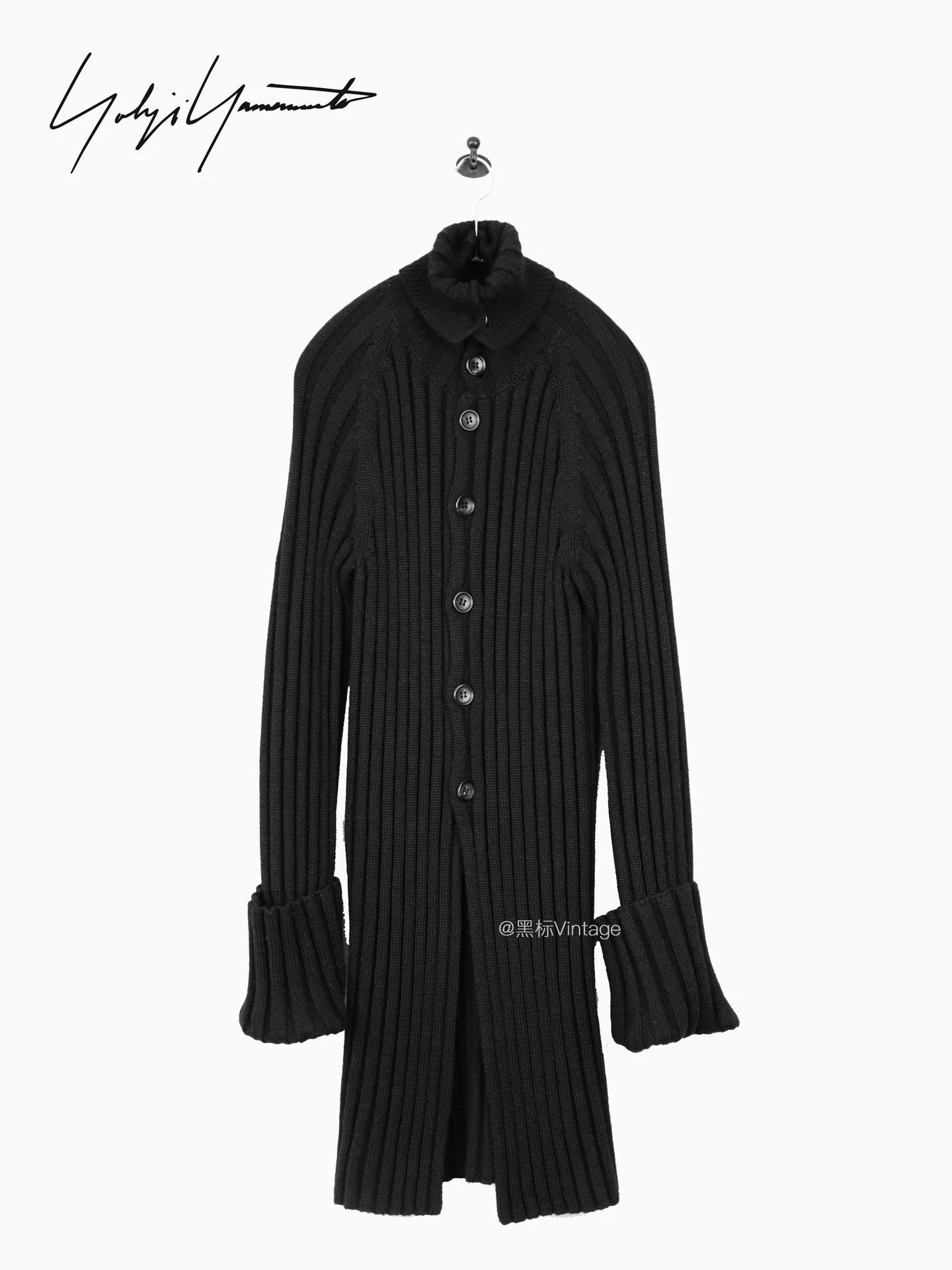 Yohji Yamamoto Yohji Yamamoto 95aw Archive High Neck Ribbed Knit wmn S Size S / US 4 / IT 40 - 2 Thumbnail