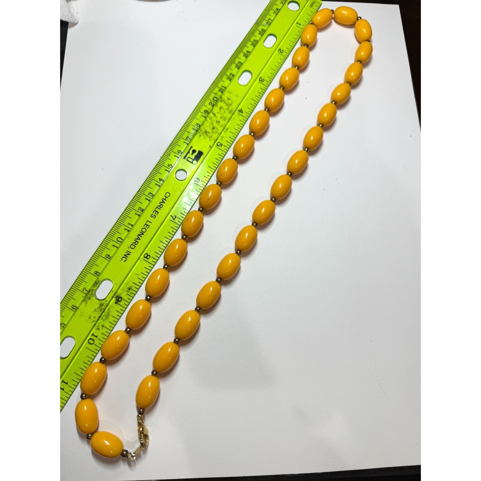 Vintage Vintage orange beaded necklace Size ONE SIZE - 4 Thumbnail