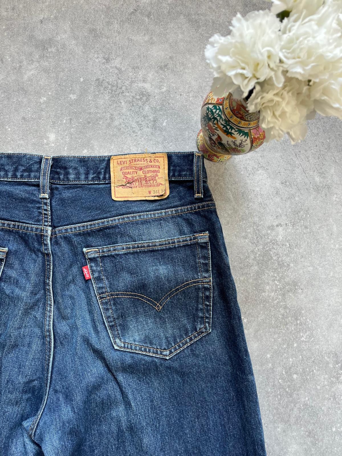 Levi's × Vintage Vintage Levi’s from 1998 Straight Fit Bootcut Spain Usa 90s Size US 34 / EU 50 - 5 Thumbnail