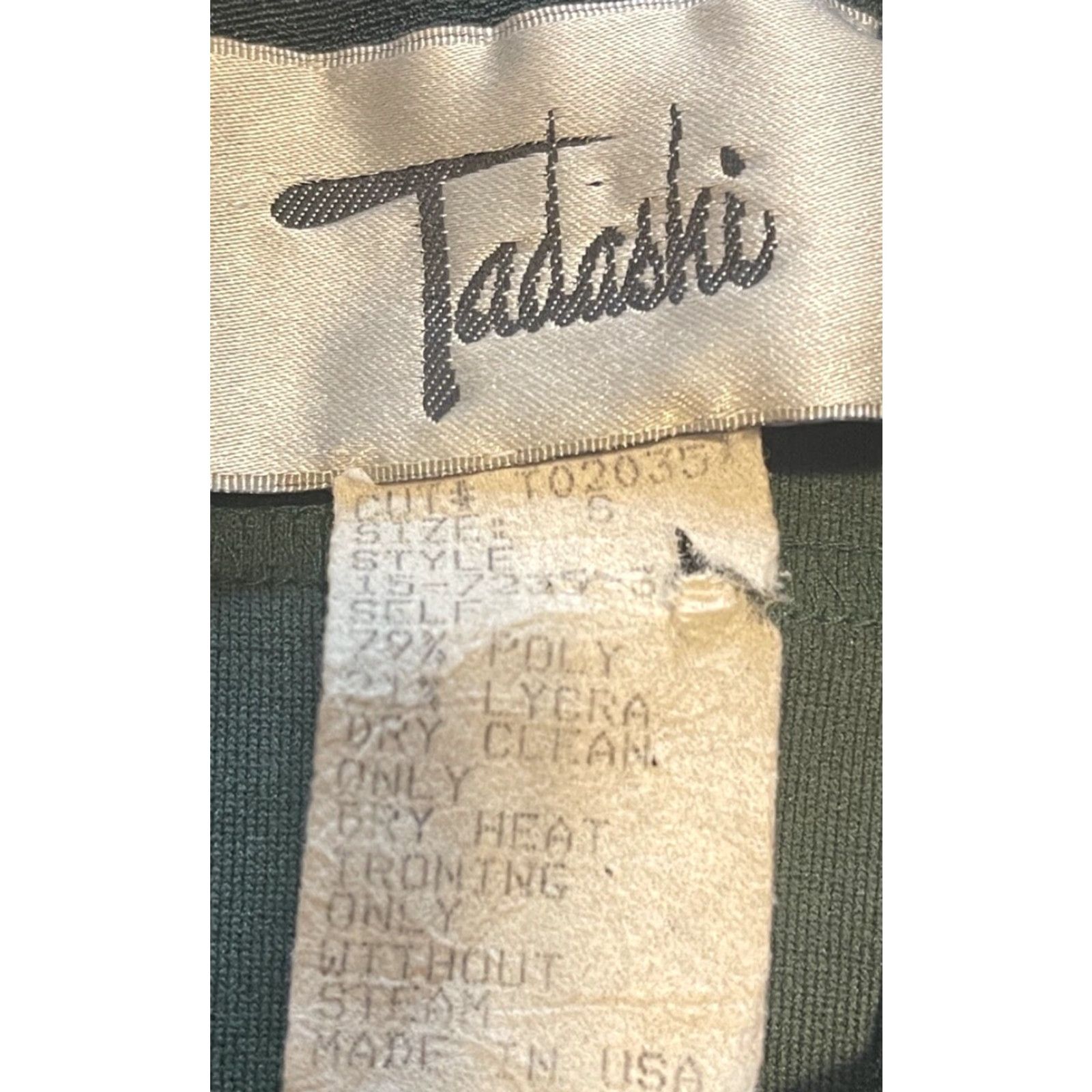Tadashi Shoji VINTAGE Tadashi Shoji Jacket Womens Small Green Military USA Size S / US 4 / IT 40 - 7 Thumbnail