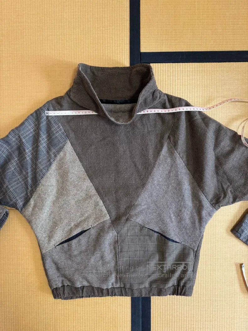 Kapital Kapital Plaid stitched wool blended high-neck pullover Size XS / US 0-2 / IT 36-38 - 3 Thumbnail