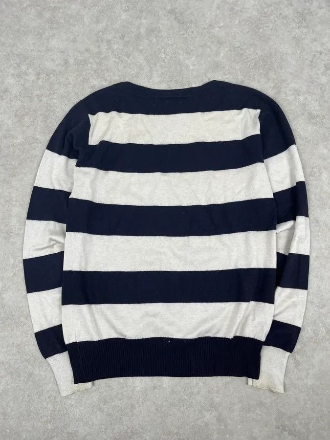 Dries Van Noten Dries Van Noten Navy & White Striped Sweater Size S / US 4 / IT 40 - 6 Thumbnail