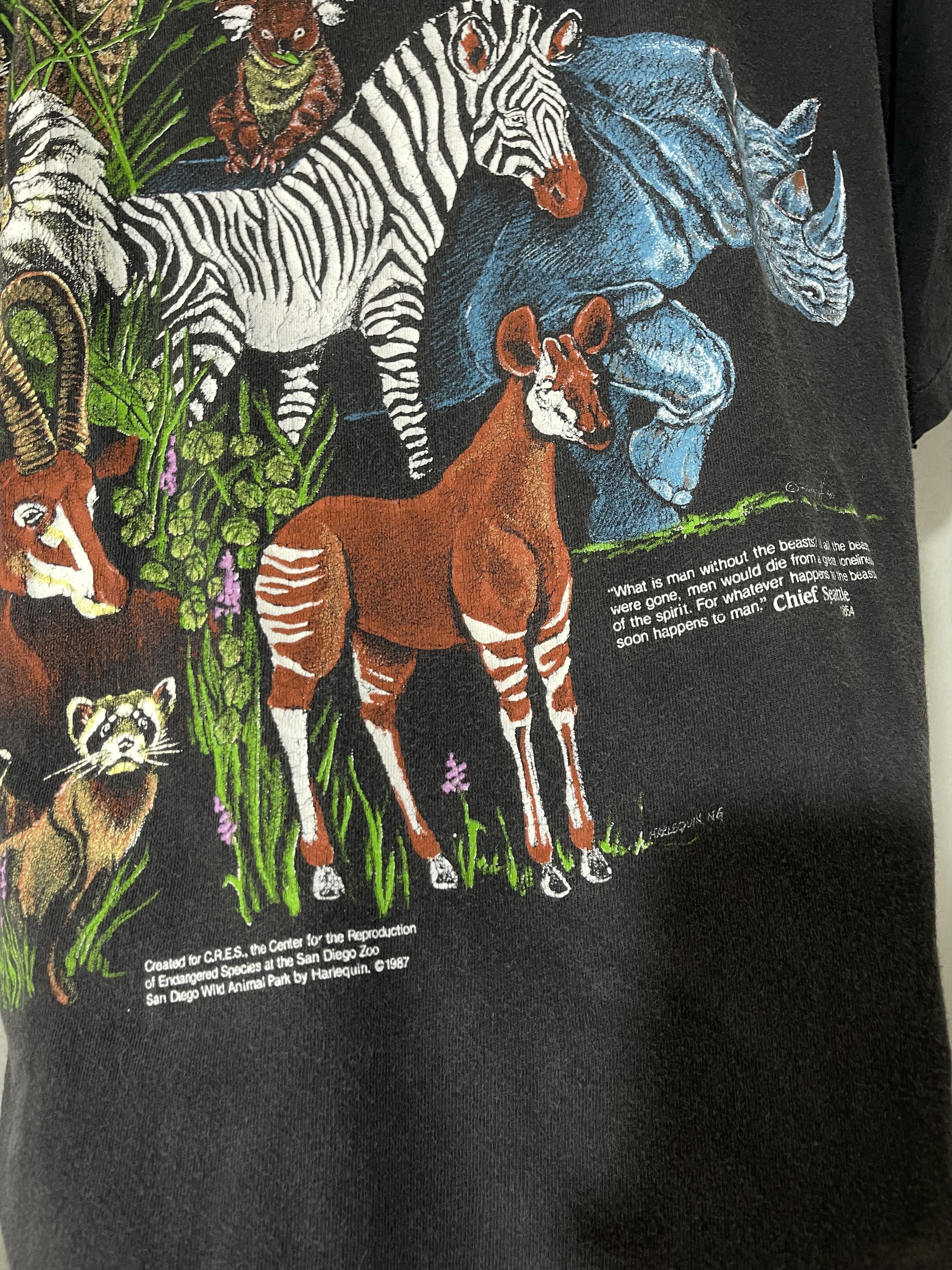 Vintage Vintage 90s San Diego Zoo Shirt Size US XL / EU 56 / 4 - 3 Thumbnail