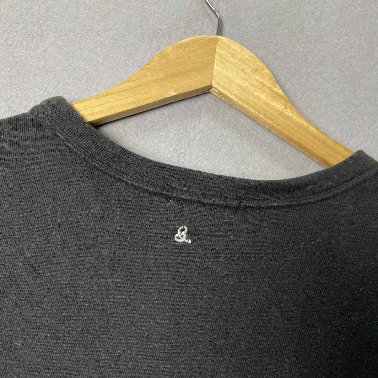 45rpm Vintage 45rpm Japan Garment Dyed Long Sleeve Tee Black Small Size US S / EU 44-46 / 1 - 6 Thumbnail