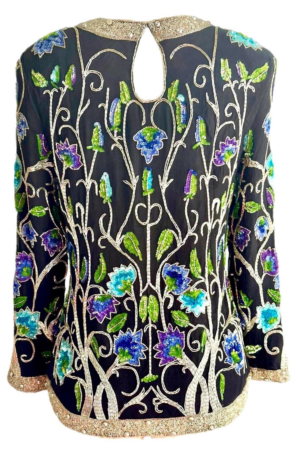 Other Sequin Top Black Multi size 10 Size L / US 10 / IT 46 - 2 Thumbnail
