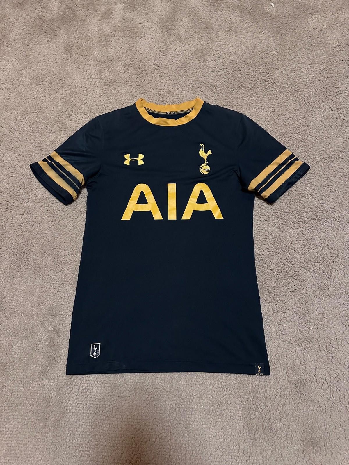 Under Armour TOTTENHAM HOTSPUR 2016/17 AWAY FOOTBALL SHIRT SOCCER JERSEY Size US S / EU 44-46 / 1 - 1 Thumbnail