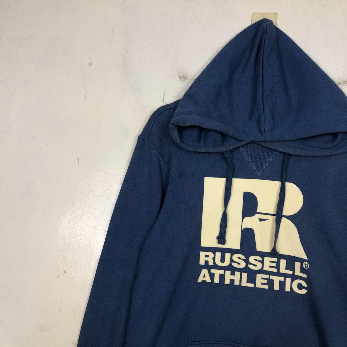 Japanese Brand 📌Vintage Hoodie Pull Over Russell Athletic Big Logo Size US L / EU 52-54 / 3 - 9 Thumbnail