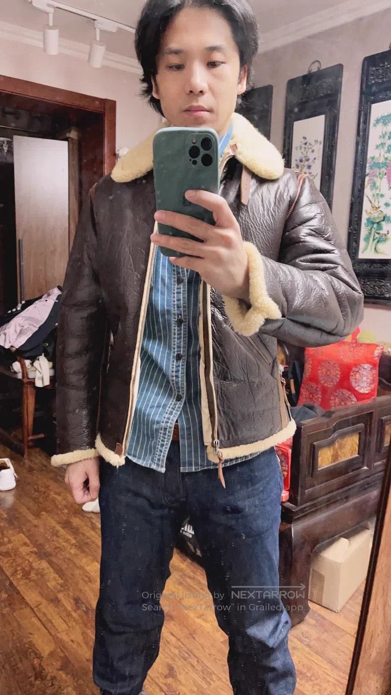 The Real McCoy's The Real McCoys B6 Fur Integrated Flight Jacket Size US M / EU 48-50 / 2 - 2 Thumbnail