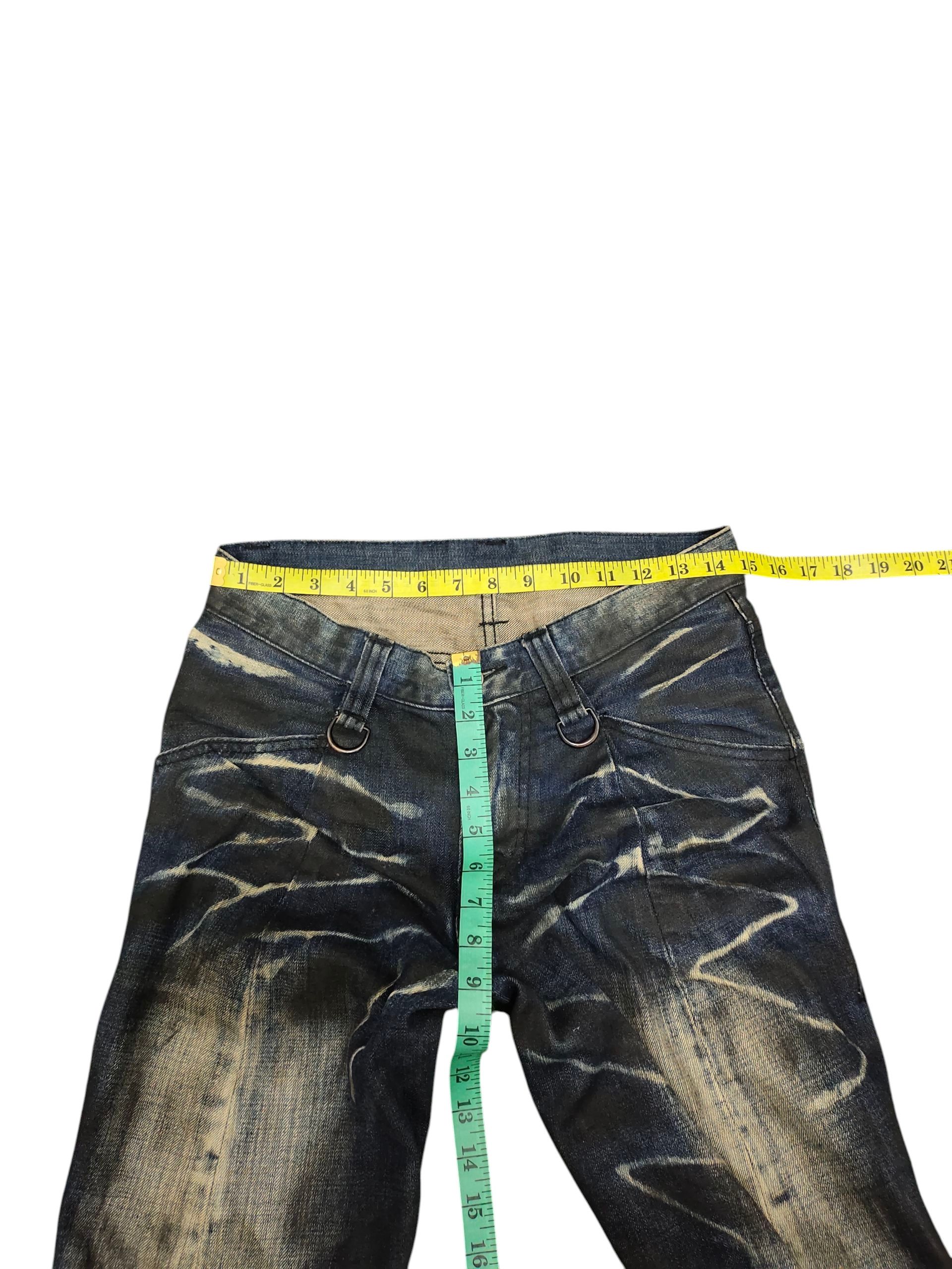 BUFFALO BOBS Buffalo Bobs Japan Clawmark Distress Waxed Long Denim Jeans Size US 30 / EU 46 - 15 Thumbnail