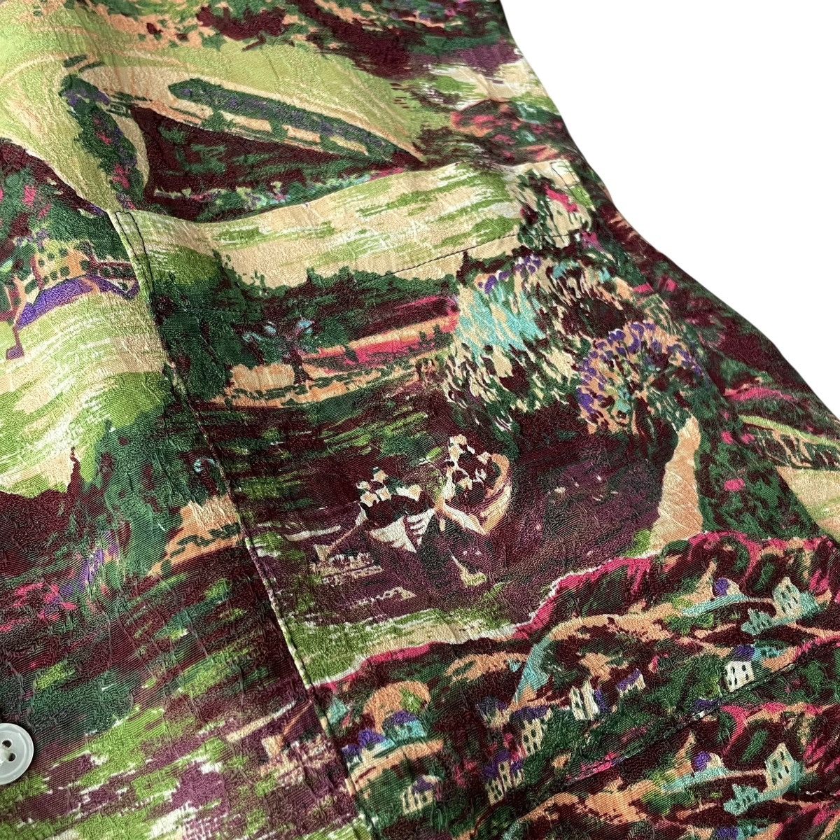 Harry Rosen Harry Rosen Canada Rayon Blend Nature Print Luxury Shirt Size US L / EU 52-54 / 3 - 6 Thumbnail
