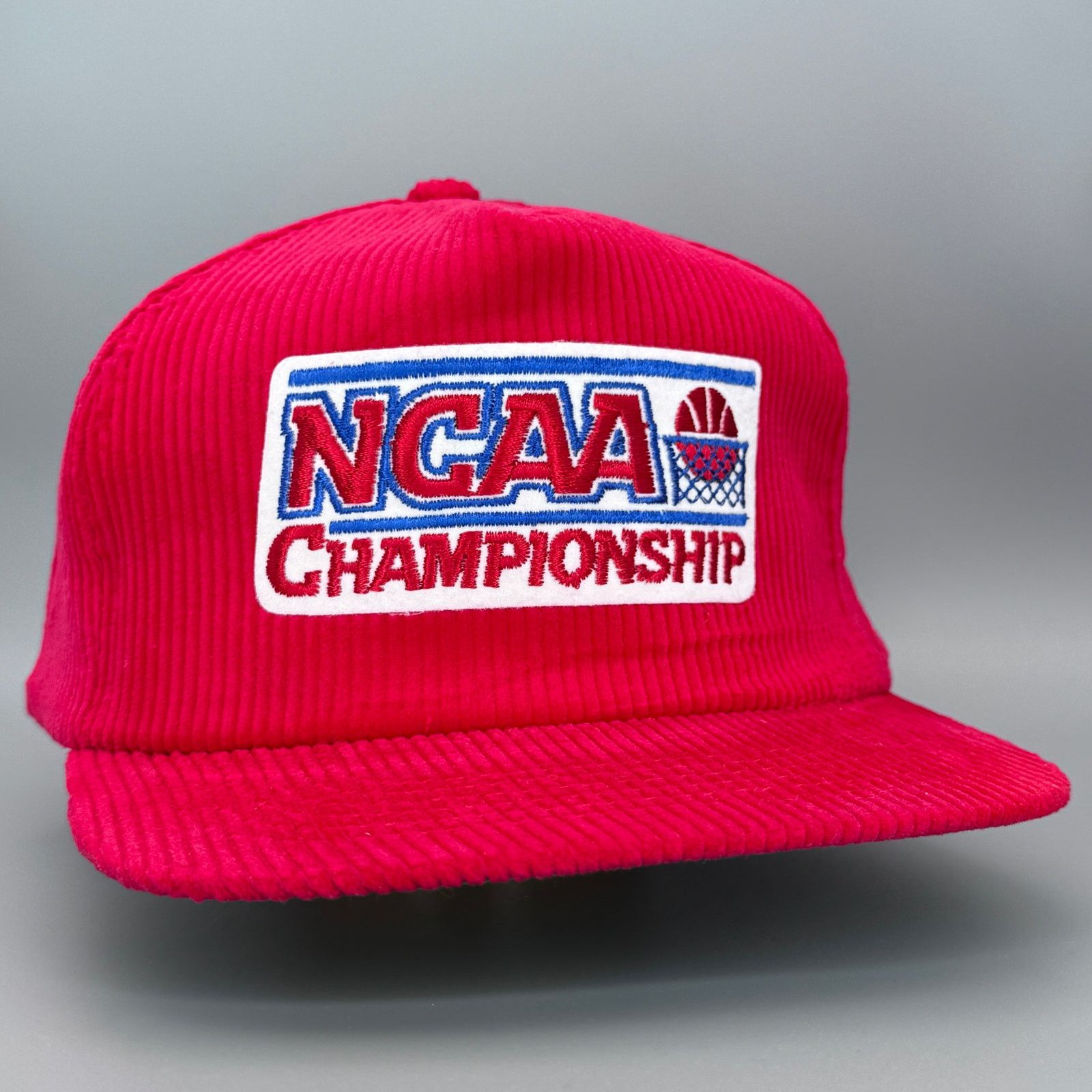 Vintage Vtg '90s NCAA Championship Red Corduroy Hat Final Four Size ONE SIZE - 1 Thumbnail
