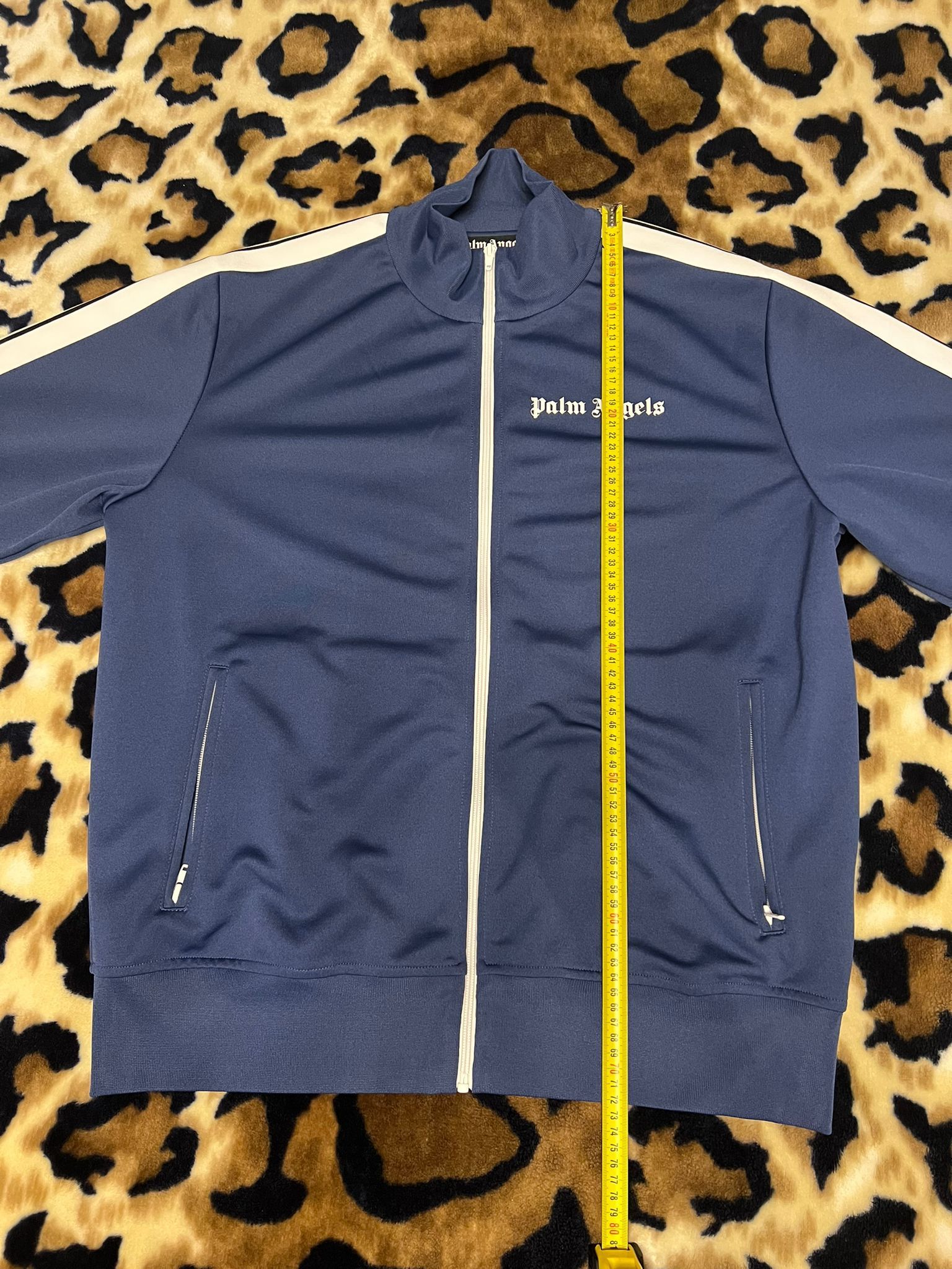 Palm Angels Palm Angels Track Jacket Navy Blue Size US XL / EU 56 / 4 - 4 Thumbnail