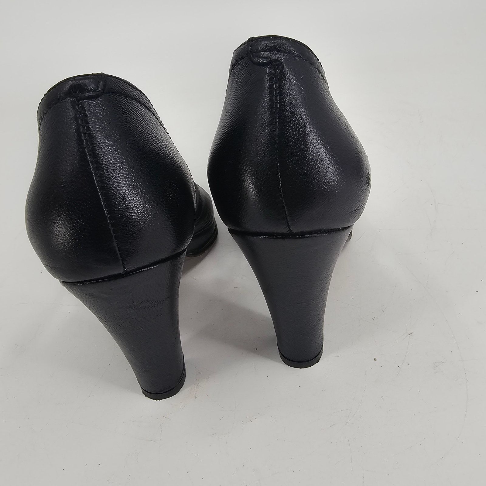 Other Re-Mix Deluxe Vintage Eva Black D’orsay Peep Toe Pump Heel 6 Size US 6 / IT 36 - 4 Thumbnail