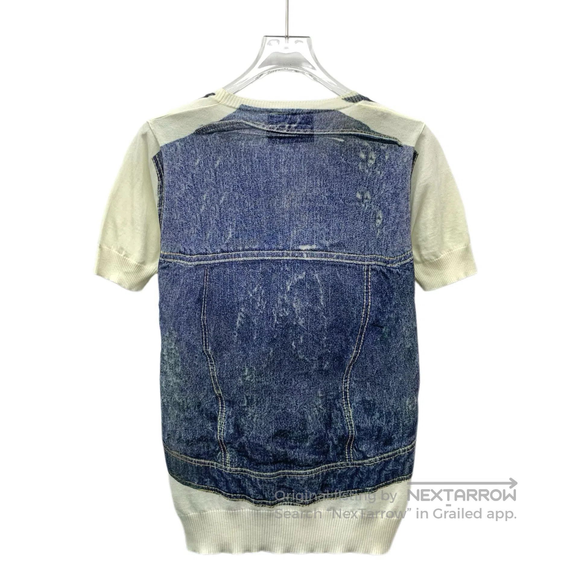 Dolce & Gabbana Dolce Gabbana Dark Blue Cotton Round Neck Single-breasted Size S / US 4 / IT 40 - 2 Thumbnail