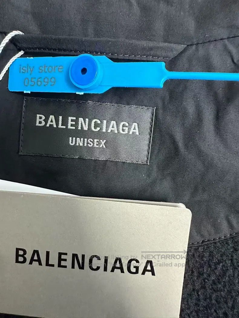 Balenciaga Balenciaga Printed High Collar Zipper Long Sleeve Jacket Size US XXS / EU 40 - 4 Thumbnail