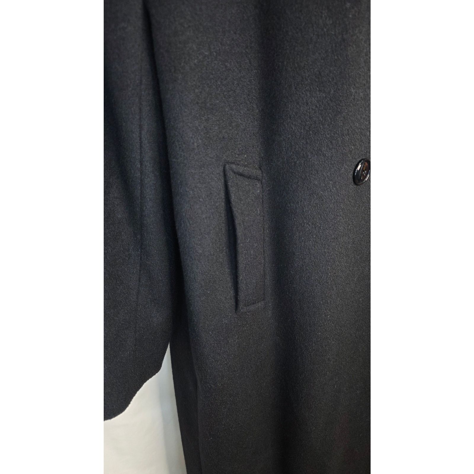 Other Riel Coat Company Black Wool Cashmere Blend Long Coat Size M / US 6-8 / IT 42-44 - 5 Thumbnail