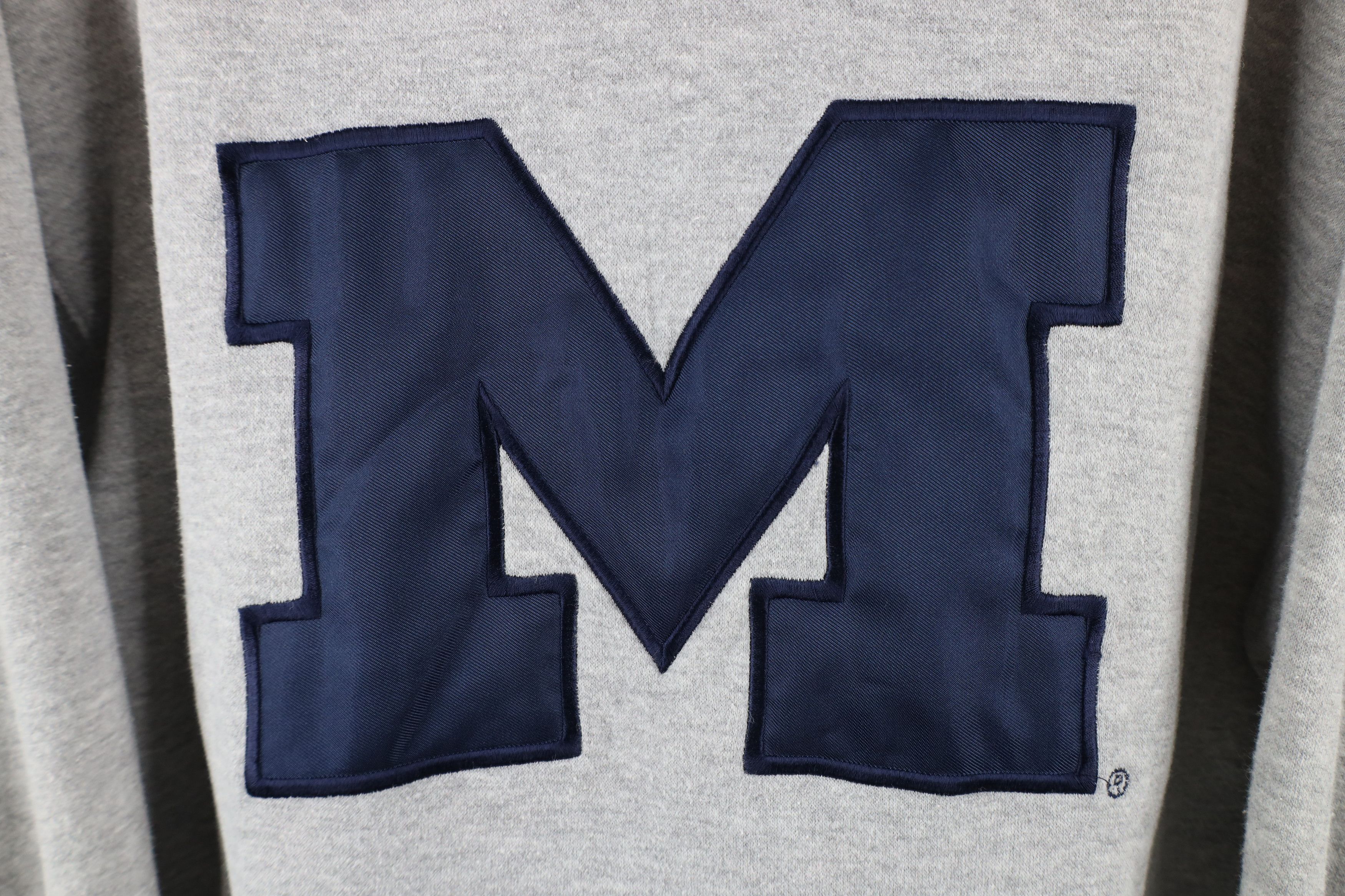 Vintage Vintage Block M University of Michigan Hoodie Sweatshirt Size US L / EU 52-54 / 3 - 5 Thumbnail