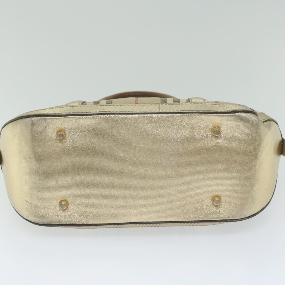 Burberry Burberry Nova Check Hand Bag Nylon Canvas Beige Size ONE SIZE - 5 Thumbnail