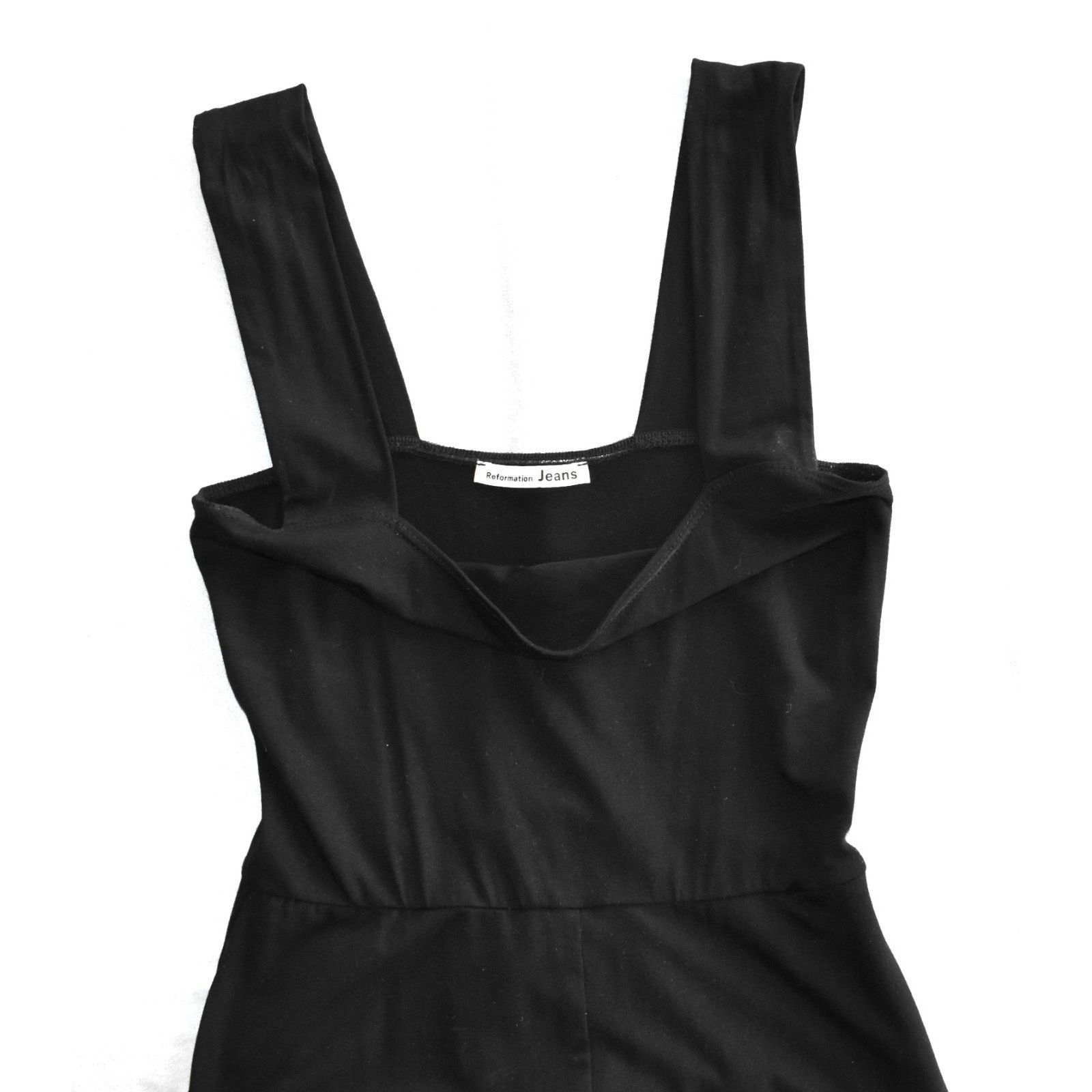 Reformation REFORMATION Mary Swing Black Tencel Side Seam Long Dress S Size S / US 4 / IT 40 - 4 Thumbnail