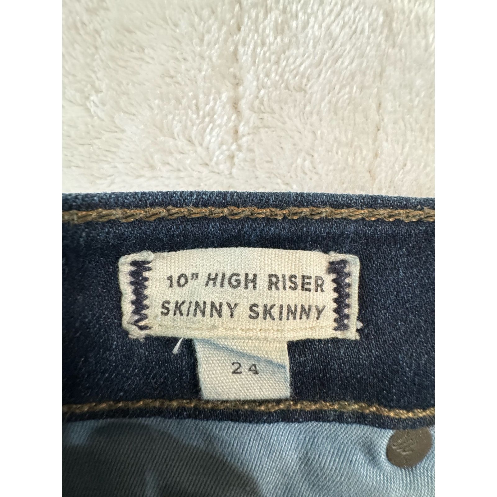 Madewell Madewell 10" High-Rise Skinny Jeans Blue Wash Stretch Denim Size 24" / US 00 / IT 34 - 4 Thumbnail