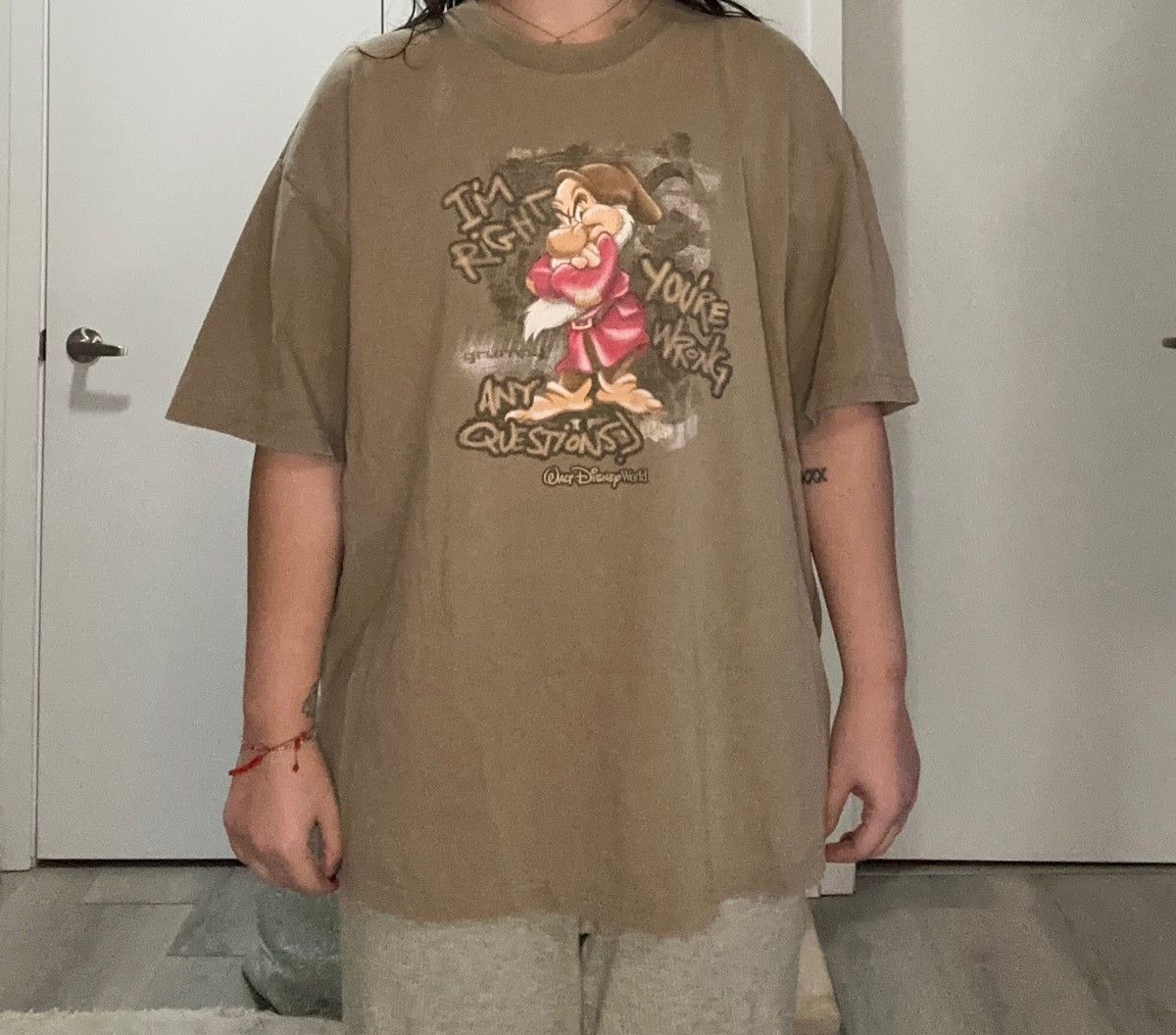 Disney Late 90s Disney World Snow White Grumpy Graphic Tee Size US L / EU 52-54 / 3 - 5 Thumbnail