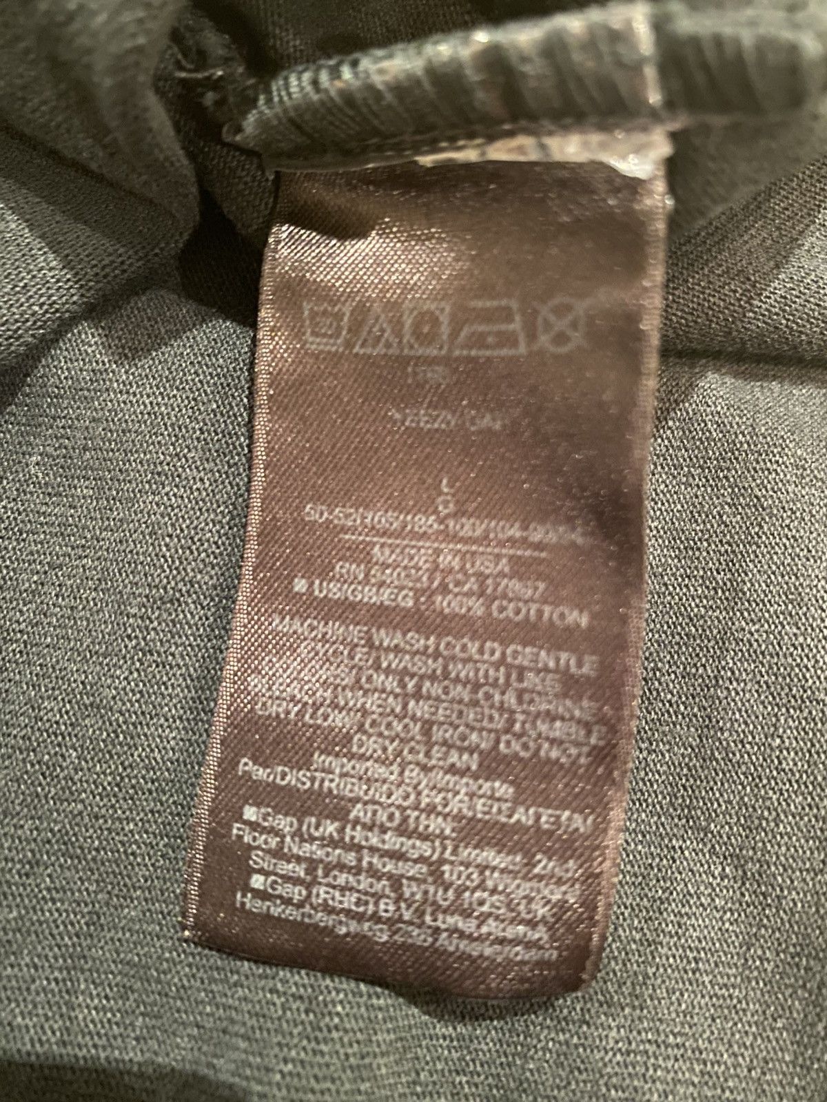 Balenciaga × Gap × Yeezy 🔥SAMPLE🔥 Yeezy x Gap x Balenciaga Washed Black Dove Long Tee Size US L / EU 52-54 / 3 - 5 Thumbnail