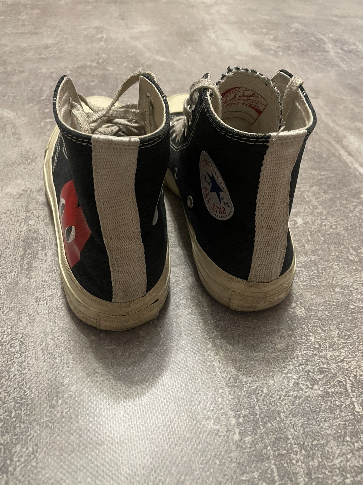 Comme des Garcons × Converse × Vintage Comme Des Garcons CDG PLAY X Converse Chuck Taylor High 39 Size US 6 / EU 39 - 9 Thumbnail