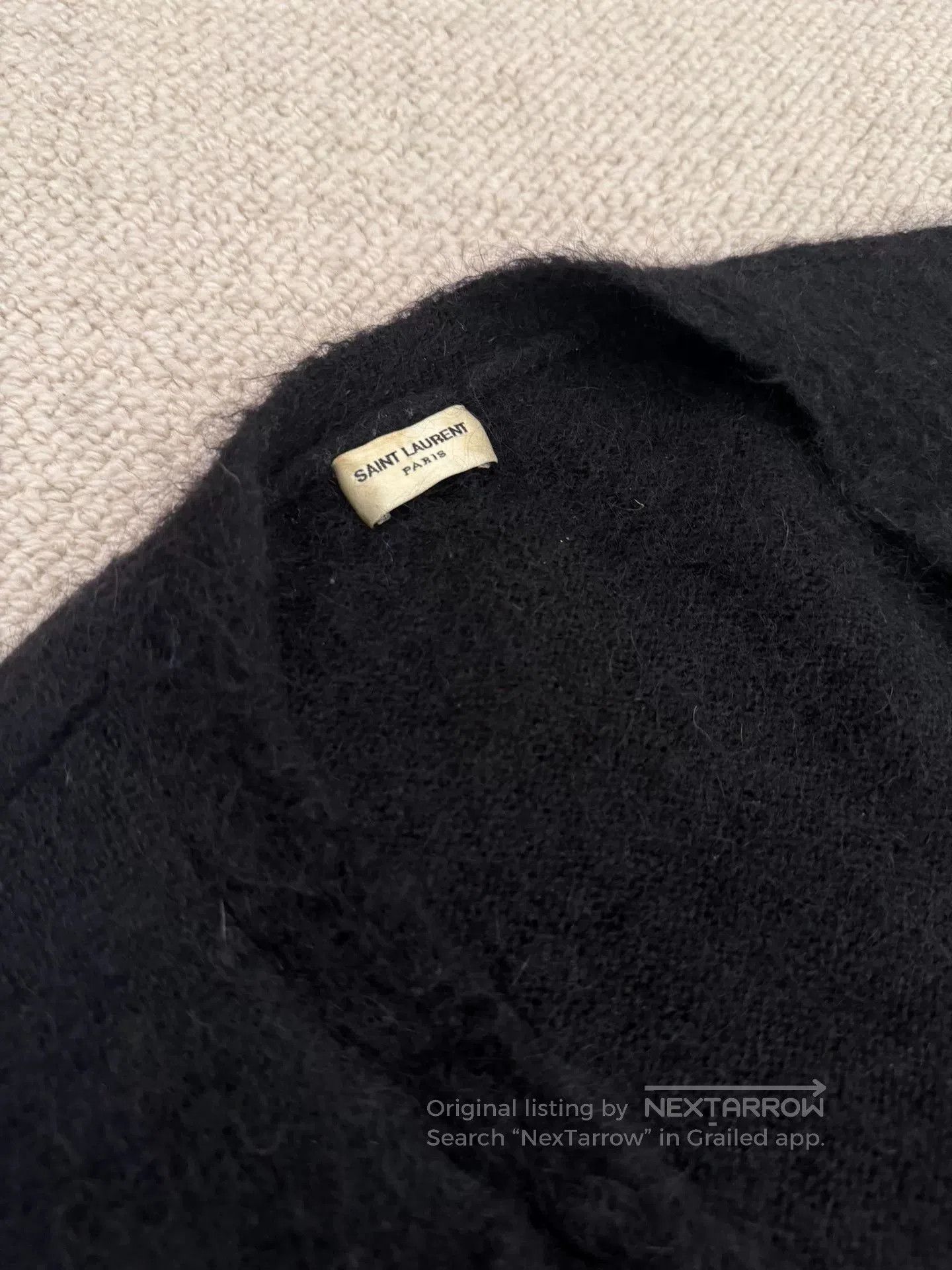 Saint Laurent Paris YSL Saint Laurent Sequined Star Knit Cardigan. Size XS / US 0-2 / IT 36-38 - 6 Thumbnail