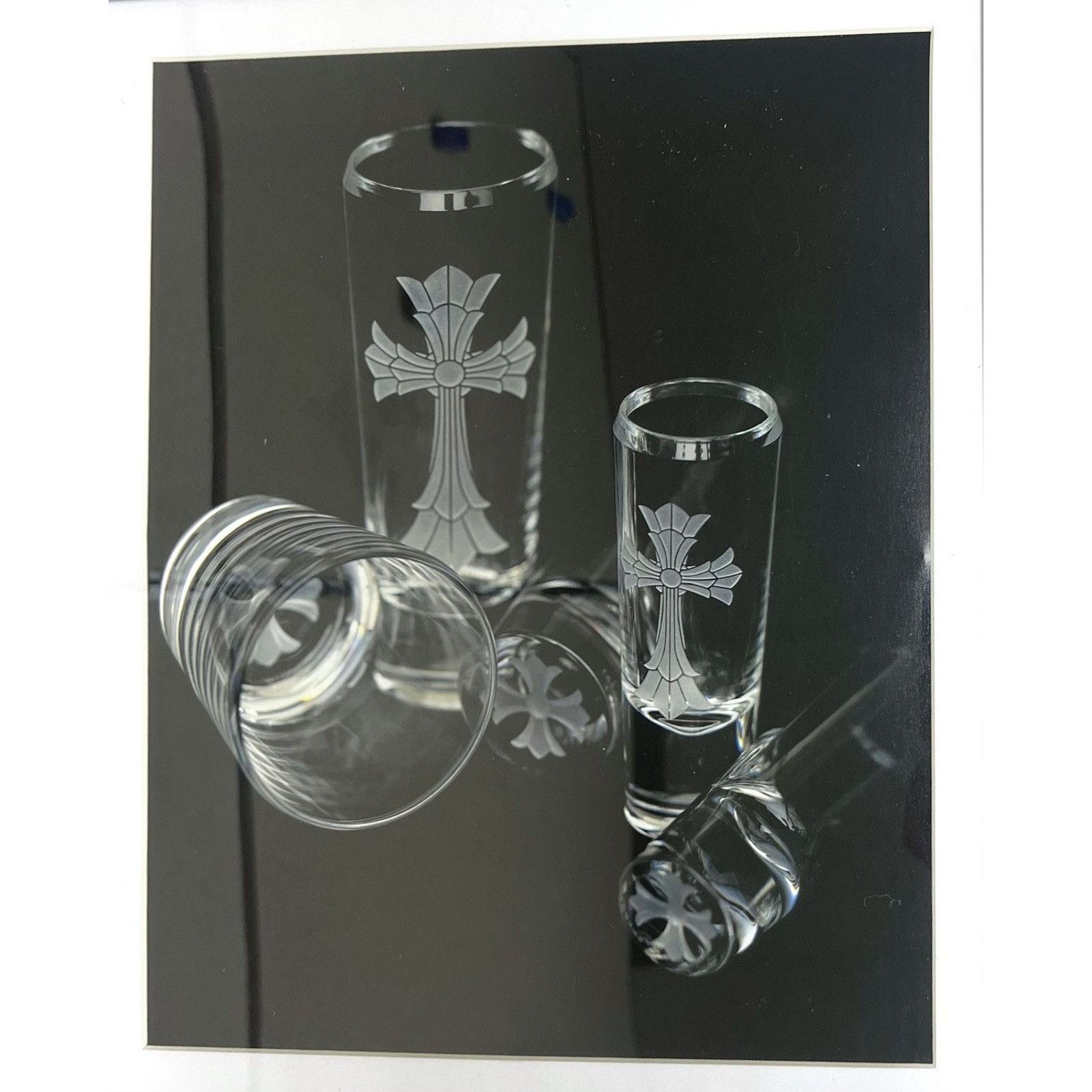 Chrome Hearts Chrome Hearts glass cups Framed poster 9x11 magazine cutout Size ONE SIZE - 2 Thumbnail