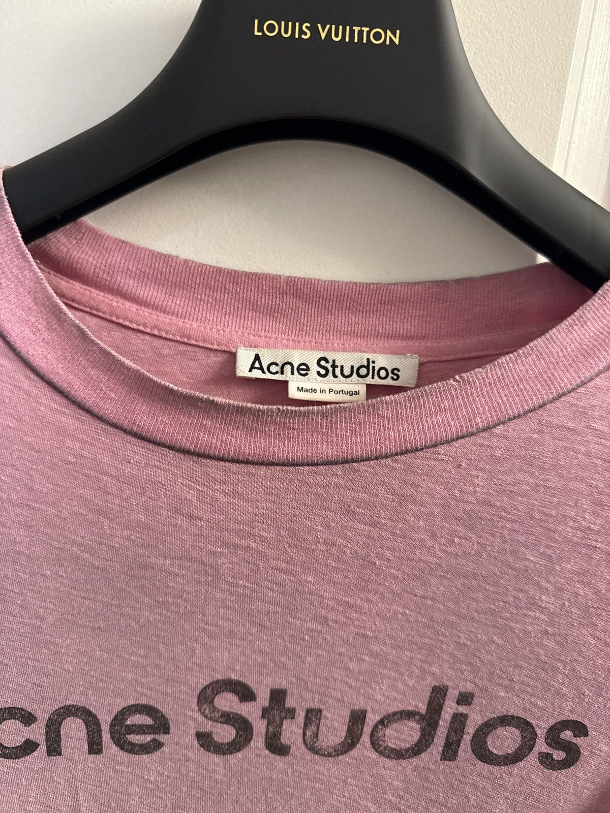 Acne Studios Acne Studios SPRAYED 1996 LOGO T-SHIRT Cotton Candy Pink Size XS / US 0-2 / IT 36-38 - 2 Thumbnail
