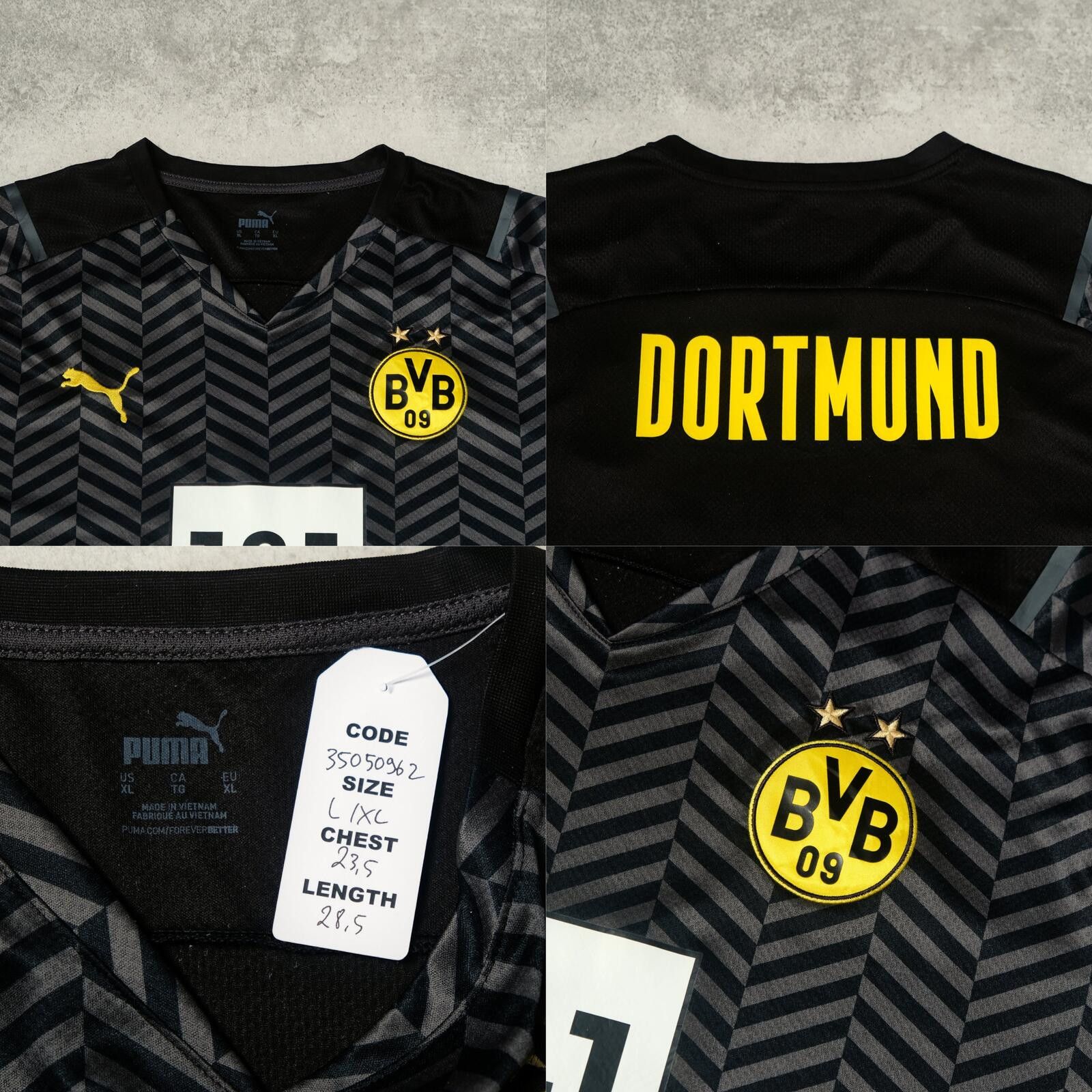 Puma 2021/22 Borussia Dortmund Away Shirt Puma (L) Size US L / EU 52-54 / 3 - 4 Thumbnail