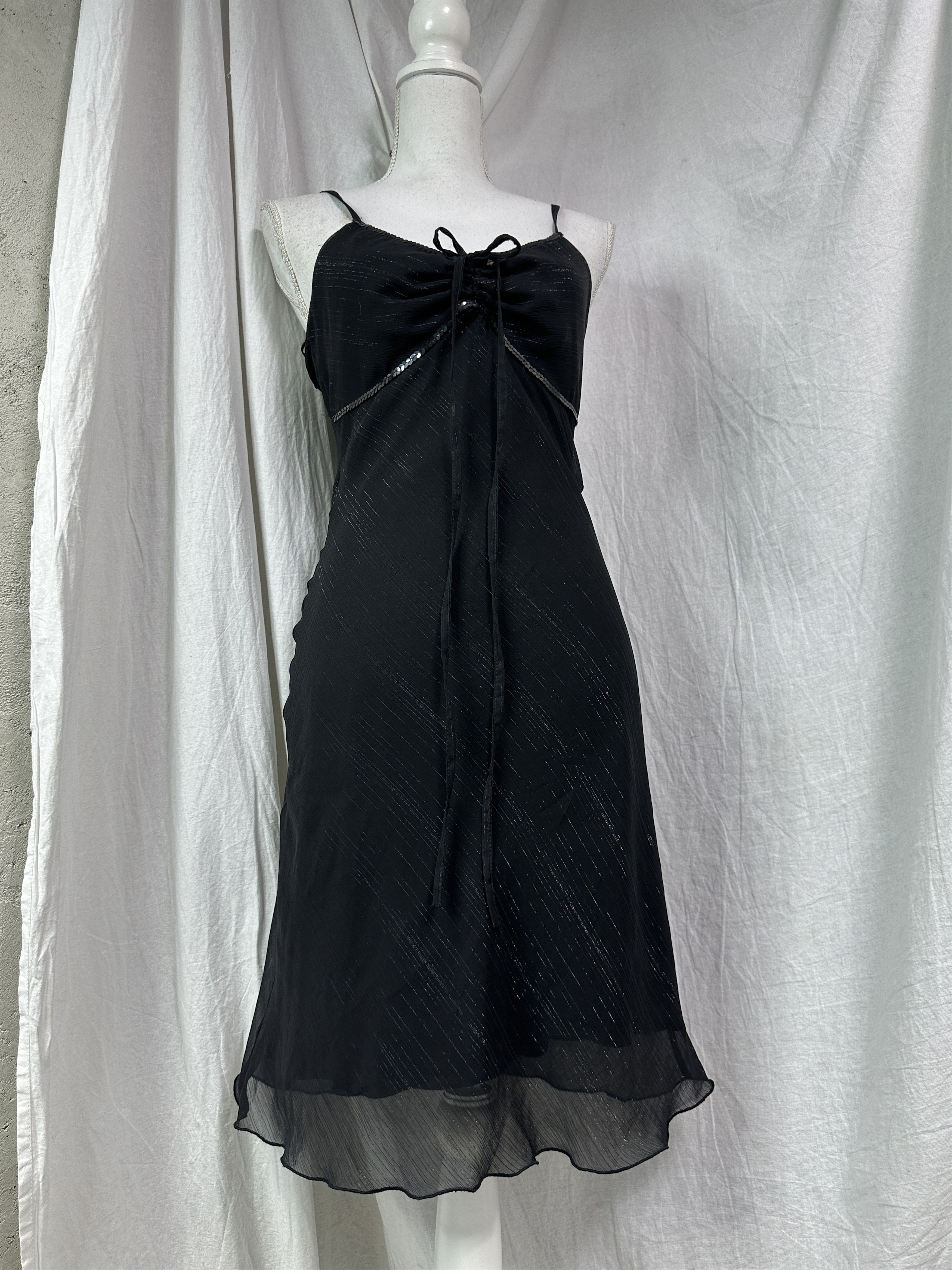 Vintage Vintage Avant Garde Grunge Opium Sequins Dress Y2K Size M / US 6-8 / IT 42-44 - 1 Thumbnail