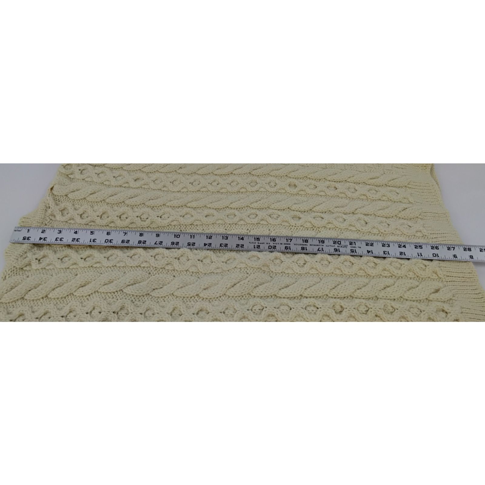 L.L. Bean L.L. Bean Fisherman Aran Sweater Men's L Wool Cableknit Size US L / EU 52-54 / 3 - 15 Thumbnail