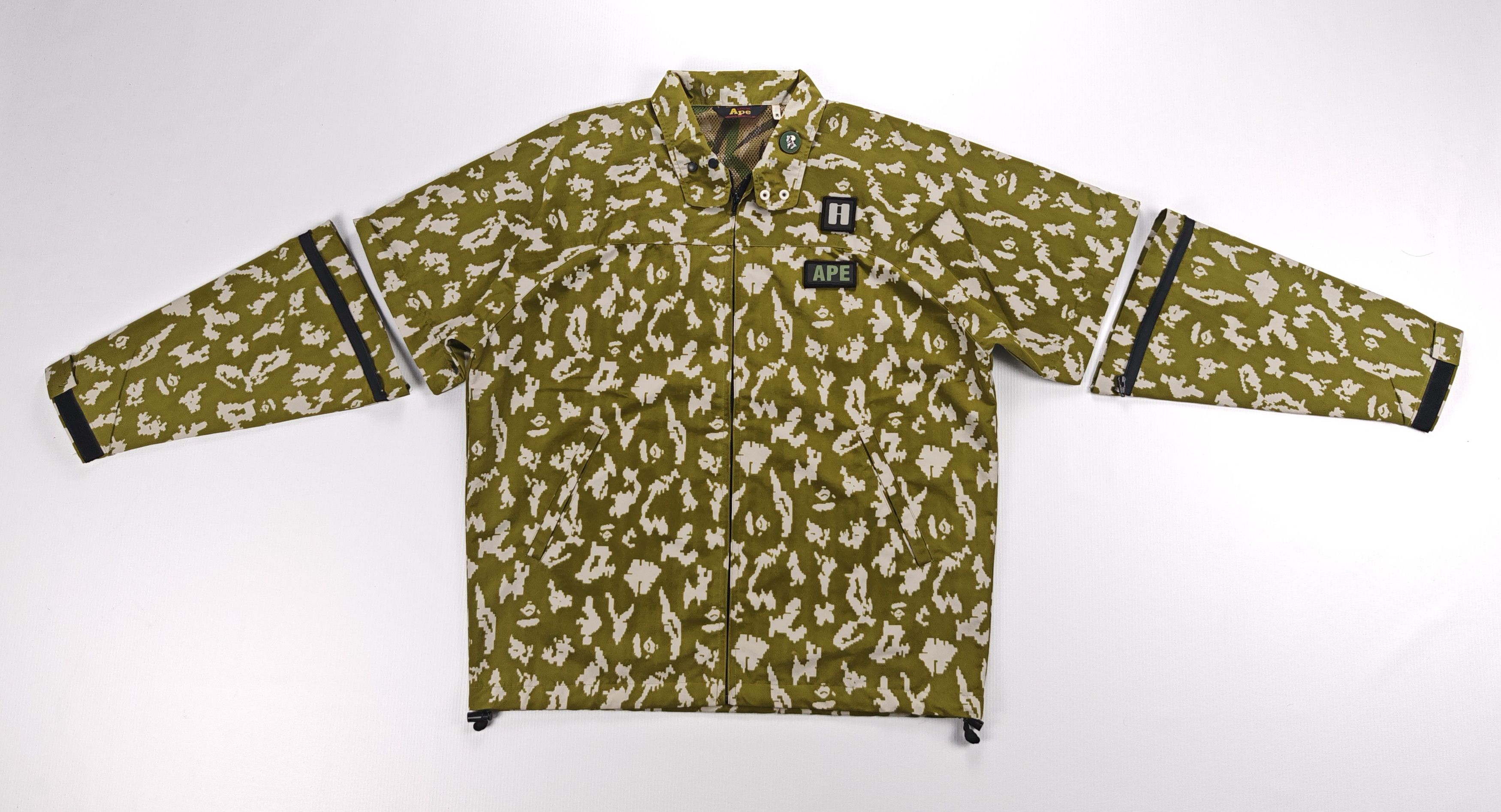 Bape × Vintage Vintage A BATHING APE BAPE Digital Camo Coach Jacket Size US M / EU 48-50 / 2 - 2 Thumbnail