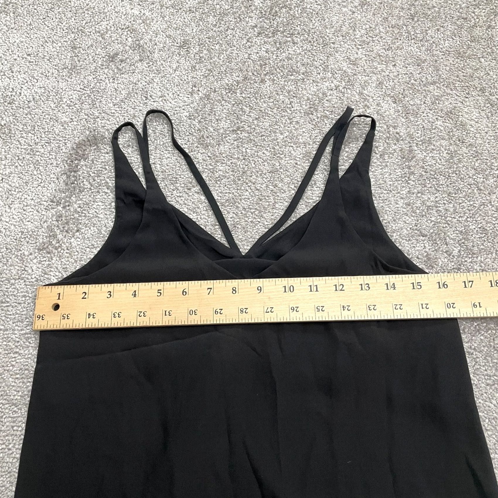 Topshop Topshop Camisole Tank Top Womens 4 Solid Black Sleeveless V-Neck Chiffon Casual Shirt Tank Mens? Size S / US 4 / IT 40 - 5 Thumbnail