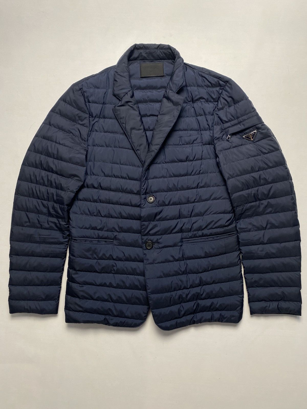 小物 PRADA down muffler Bonhams : Prada: a Dark Grey Down Puffer Jacket