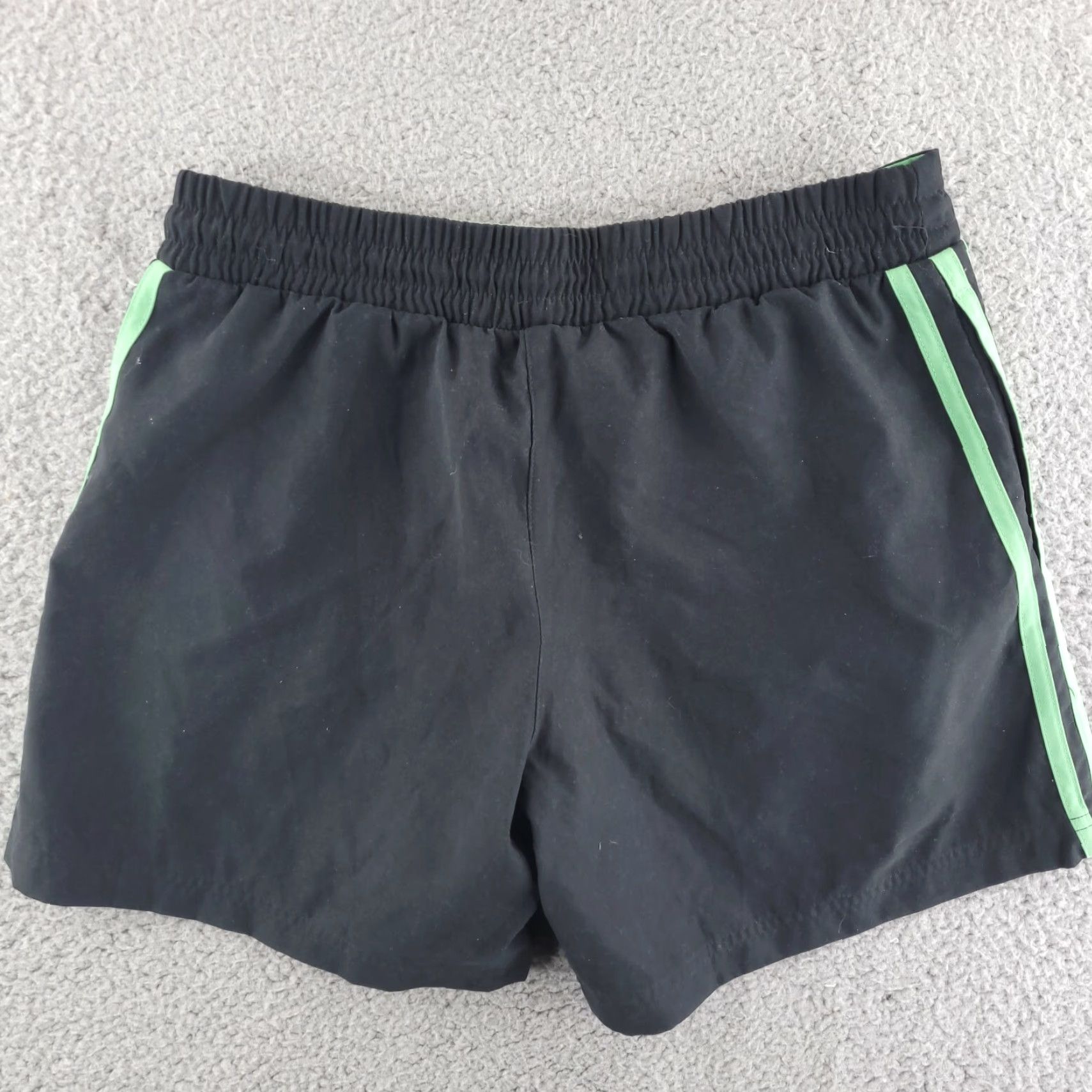 Adidas Adidas Running Shorts Womens Small Black Green Athletic Gym Size 28" / US 6 / IT 42 - 4 Thumbnail