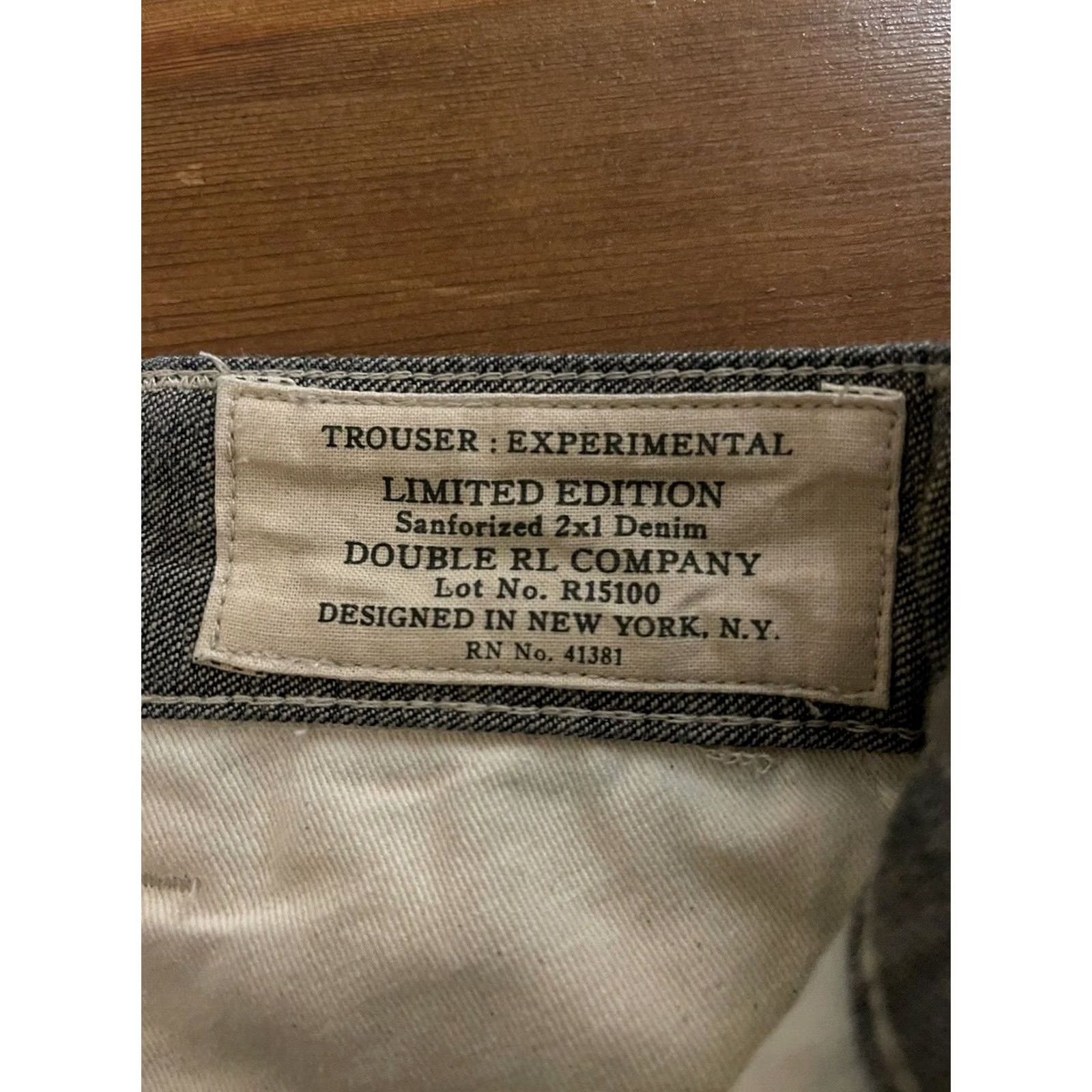 Denime RRL Ralph Lauren Denim Jeans WW2 Style Sanforized Cargo Button Fly Men's 31 Size US 31 - 6 Thumbnail