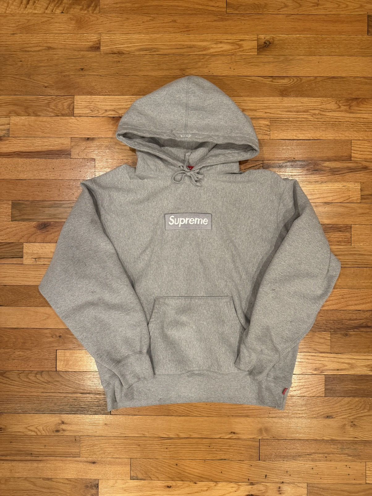 Supreme fw24 heather grey box logo hoodie Size US M / EU 48-50 / 2 - 1 Thumbnail