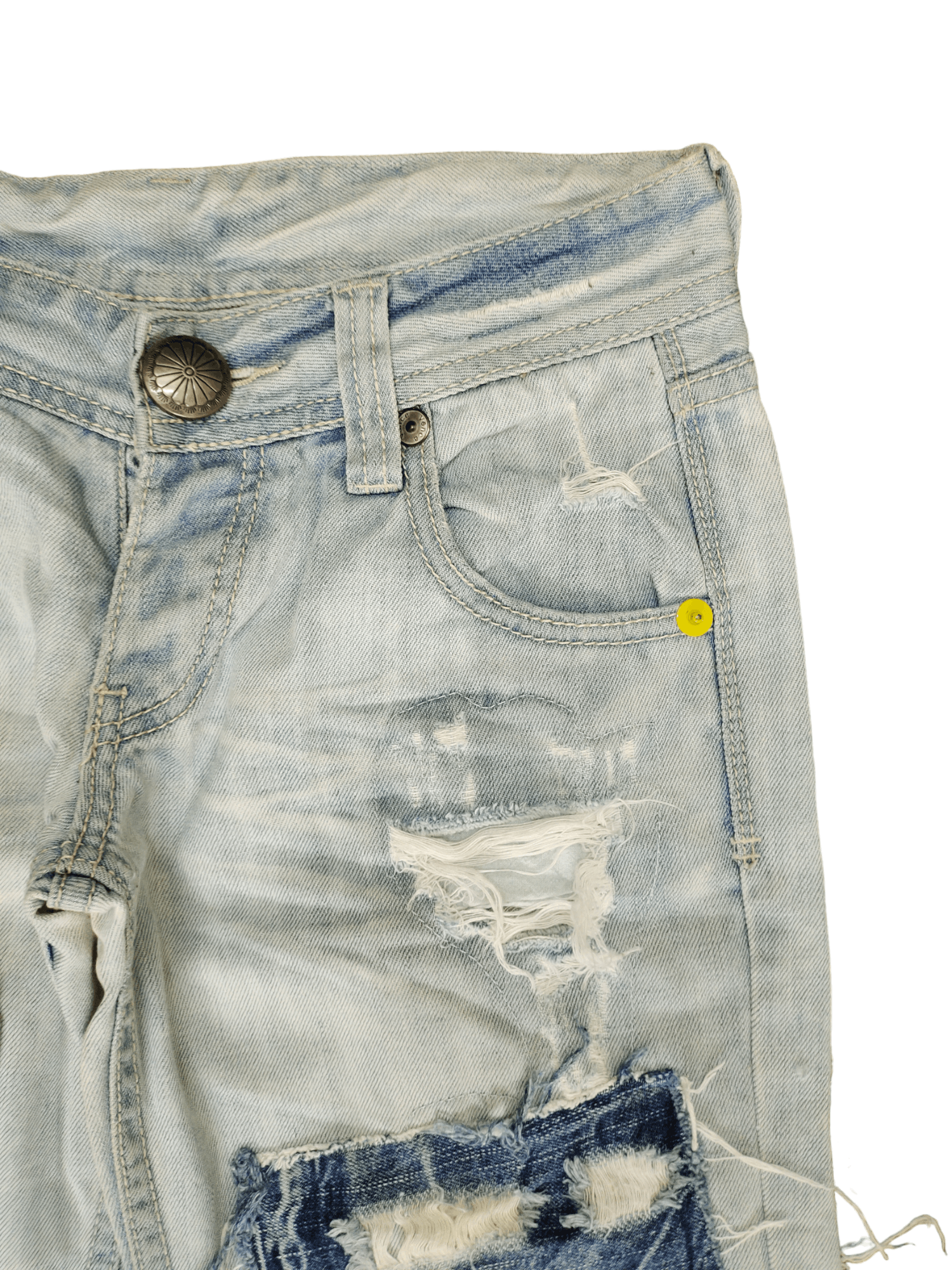 Hysteric Glamour × Undercover Vence Jpn Patchwork Distress Jeans Low Rise Undercover Style Size US 29 - 3 Thumbnail